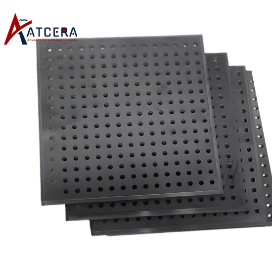 Silicon nitride ceramic gas baffle