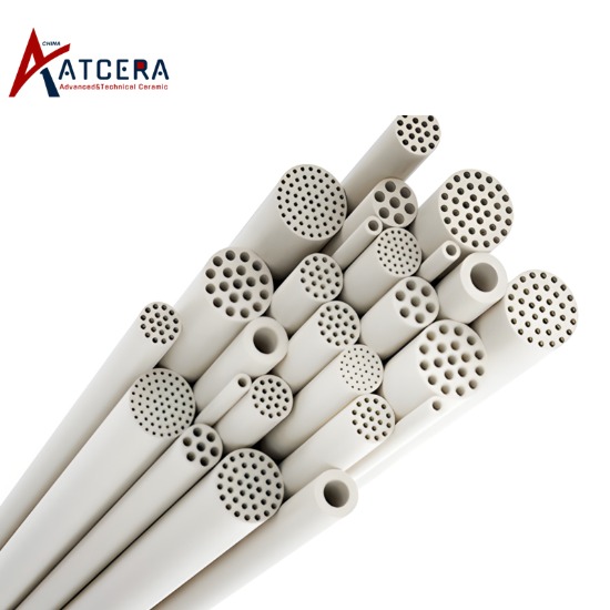 Tubo de filtragem tubular de alumina