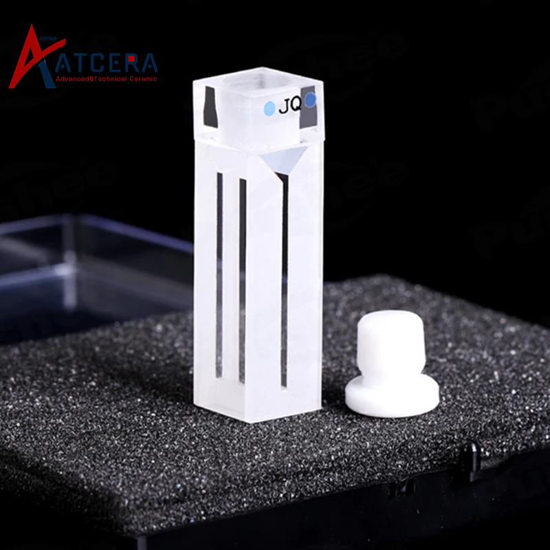 Quartz fluorescence cuvette
