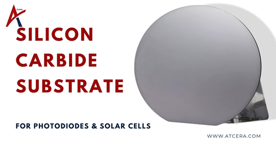 Substrato de carboneto de silício para fotodiodos e células solares