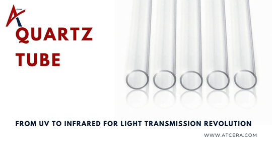 Tubo de quartzo de UV para infravermelho para revolução da transmissão de luz